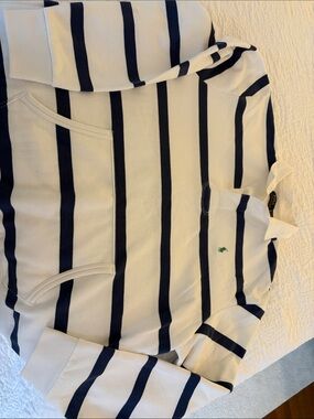 Ralph Lauren White Polo Sweatshirt with Navy & Yellow Label
